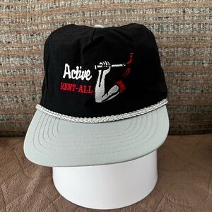 Black and Gray Active Rent-All Cap Vintage